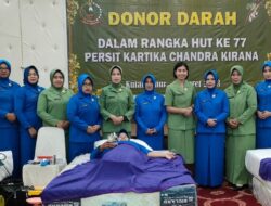 Peringati HUT Persit Kartika Chandra Kirana ke-77, Bhakti Sosial Donor Darah dan Anjangsana ke Panti Asuhan dan Veteran Digelar
