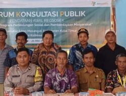Babinsa Koramil Muara Ancalong Hadiri Sosialisasi Pendataan Awal Registrasi Sosial Ekonomi di Long Mesangat