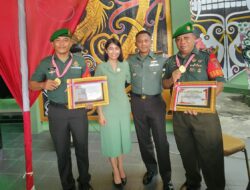 Peringatan HUT ke-43 Korem 091/ASN, Kodim 0909/KTM Raih Penghargaan Babinsa Award