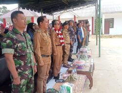 Peresmian SD 03 Sekerat, Babinsa Koramil Bengalon Imbau Jaga dan Rawat Fasilitas