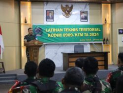 Buka Latihan Teknis Teritorial Personel Babinsa, Dandim: Tingkatkan Kemampuan Analisa