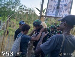 Hadir Membawa Harapan, Personel Satgas Pamtas RI-PNG Statis Yonif 753/AVT Tiba di Kampung Muara